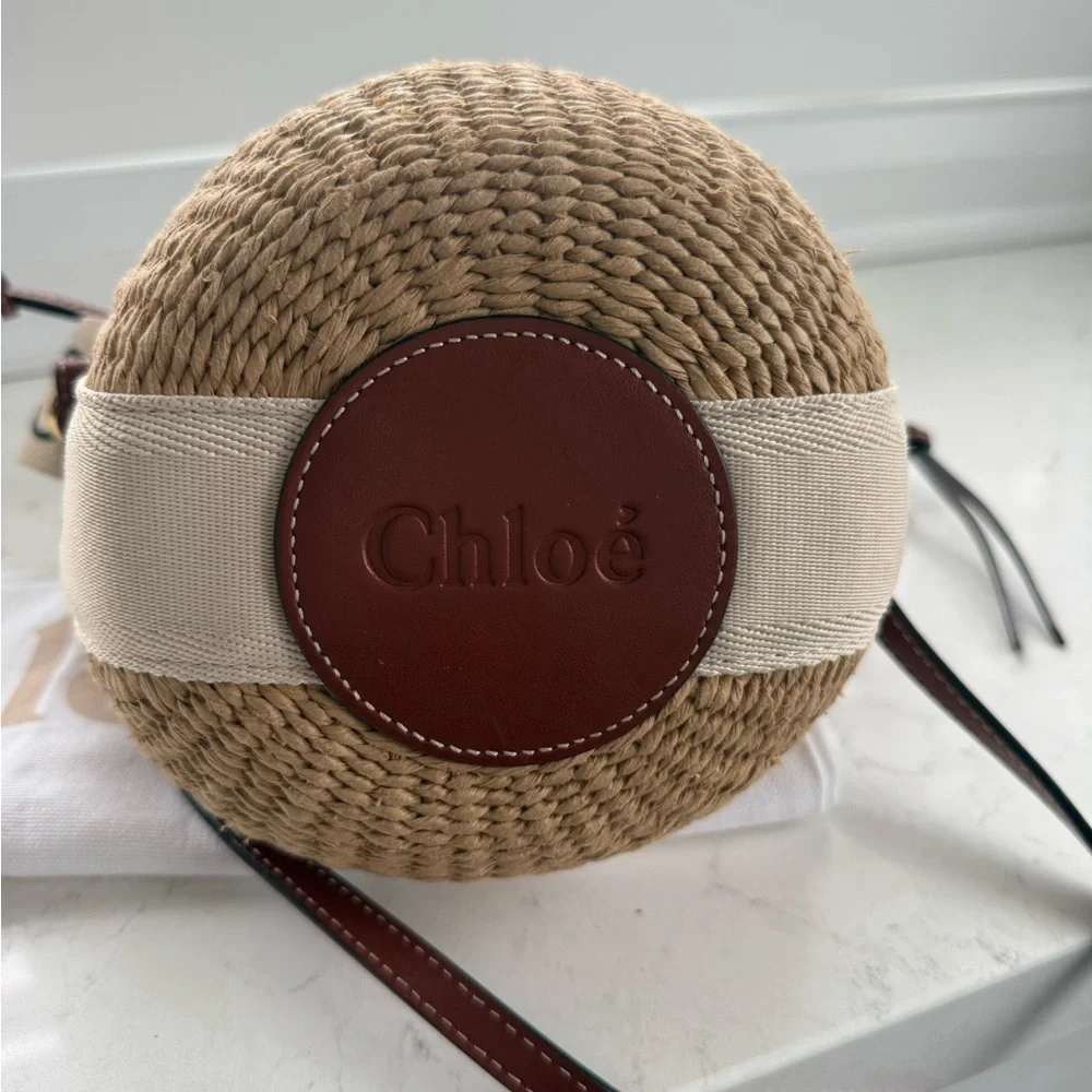 Chloe Raffia Bucket Bag - Picture 5 of 5
